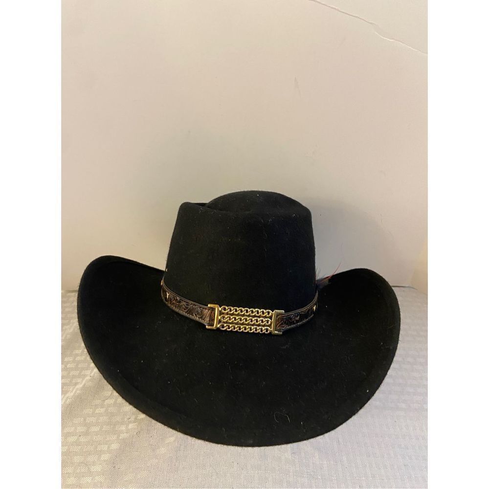 Bee Hat Co Usa Trailblazer Large Western Black Wool Felt Jack Daniels